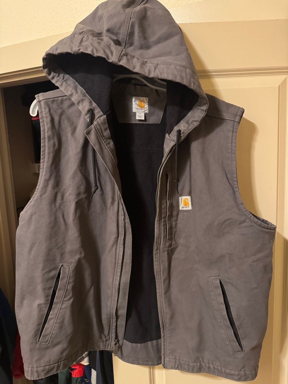 Carhartt Men's Hooded Work Vest - Gray